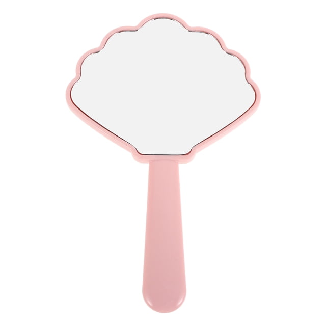 KAKOWELY hand mirror children Cute Handheld Mirror with Handle Small Shell Compact Mirror for Travel Portable Makeup Mirror for Girls Women Convenient Hand Mirror for On-the-Go