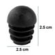 thumbnail image 5 of 32 enchufes redondos de 25 mm, color negro. Adepaton 221111-3, 5 of 9