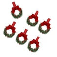thumbnail image 5 of KUFptva Artificial Berries Wreath 6Pcs 13cm Small Christmas Wreaths Hanging Decoration for Kitchen Cupboard Porch Door Window, 5 of 7