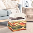 thumbnail image 3 of Yayeee Collapsible Cube Storage Bin with Lid Fabric Closet Decorative Basket with Handles, Abstract Desert Pattern, 3 of 7