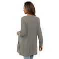 thumbnail image 3 of VERABENDI Women's Casual Cardigan Fall Sweaters Chunky Cable Open Front with Pockets Knit Jackets,S-2XL, 3 of 7