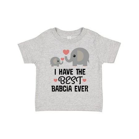 

Inktastic Grandchild Best Babcia Ever Gift Toddler Boy or Toddler Girl T-Shirt