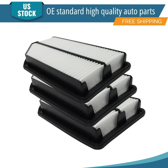 YXPCARS 3PCS Front Engine Air Filter for 2011 2012 2013 - 2017 Honda Odyssey 3.5L, New Air Filter Replacement (CA11042)