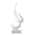 thumbnail image 1 of Abstract Art Modern Decor Sculpture Flame Shape Ornament Table Centerpiece Decor White, 1 of 7
