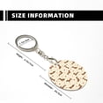 thumbnail image 3 of Naloa Heart Dachshund Print Round Keychain Keychain Key Ring, Key Tag, Key Chain Bulk for Gift Accessories (Round), 3 of 7