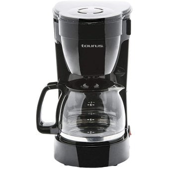 CAFETERA 6 TAZAS AUTOMATICA JARRA DE VIDRIO NEGRO TAURUS COFFEEMAX6