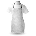 thumbnail image 3 of Silver Apron Abstract Natural Ivy Leaves Flowers Curly Branches Vine Victorian Style Pattern Art Print, Unisex Kitchen Bib Apron with Adjustable Neck for Cooking Baking Gardening, Gray, by Ambesonne, 3 of 3