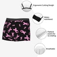 thumbnail image 3 of Lukts Breast Cancer Awareness Pattern Men's Underwear Covered Waistband Boxer Briefs-Small, 3 of 5