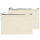 thumbnail image 1 of 2pcs Canvas Bags,Pencil Case,Makeup Bag,Blank Zipper Pencil Pouch for School Supplies,Office Supplies,Home,DIY,Cosmetic Bag, 1 of 5