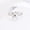 Silver, variant on Adjustable Titanium Steel Butterfly Ring: Bi-Wing Design, Vacuum Plated Finish, Unisex Style, High-Quality Fashion Jewelry for Women and Men