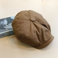thumbnail image 4 of Dalazy Casquette Plate Facile à Enfiler Collection Coiffe à la Mode et Confortable Brun G(58-60cm) 1Ensemble, 4 of 6