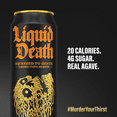 thumbnail image 7 of Liquid Death, Squeezed to Death, Orange-Flavored Sparkling Water, 8-Pack (19.2oz Cans), Low Calorie & No Artificial Sweeteners, 7 of 7