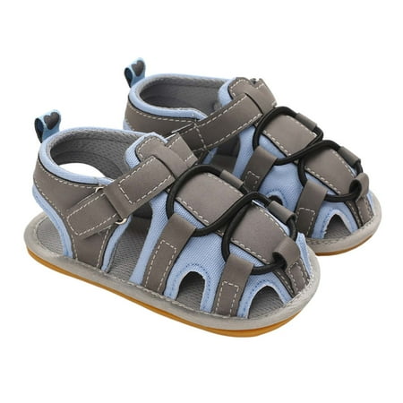 

Binmer Newborn Baby Summer Sandals Soft Sole Crib Shoes Kids Anti-Slip Prewalker