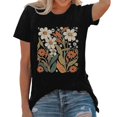 thumbnail image 2 of Wildflower Graphic Tees for Women 2026 Summer Casual Short Sleeve Crewneck T Shirts, 2 of 4