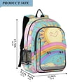 thumbnail image 2 of FORMRS School Backpack 17" Student Travel Bag with Laptop Compartment, Retro Blue Rainbow, 2 of 7
