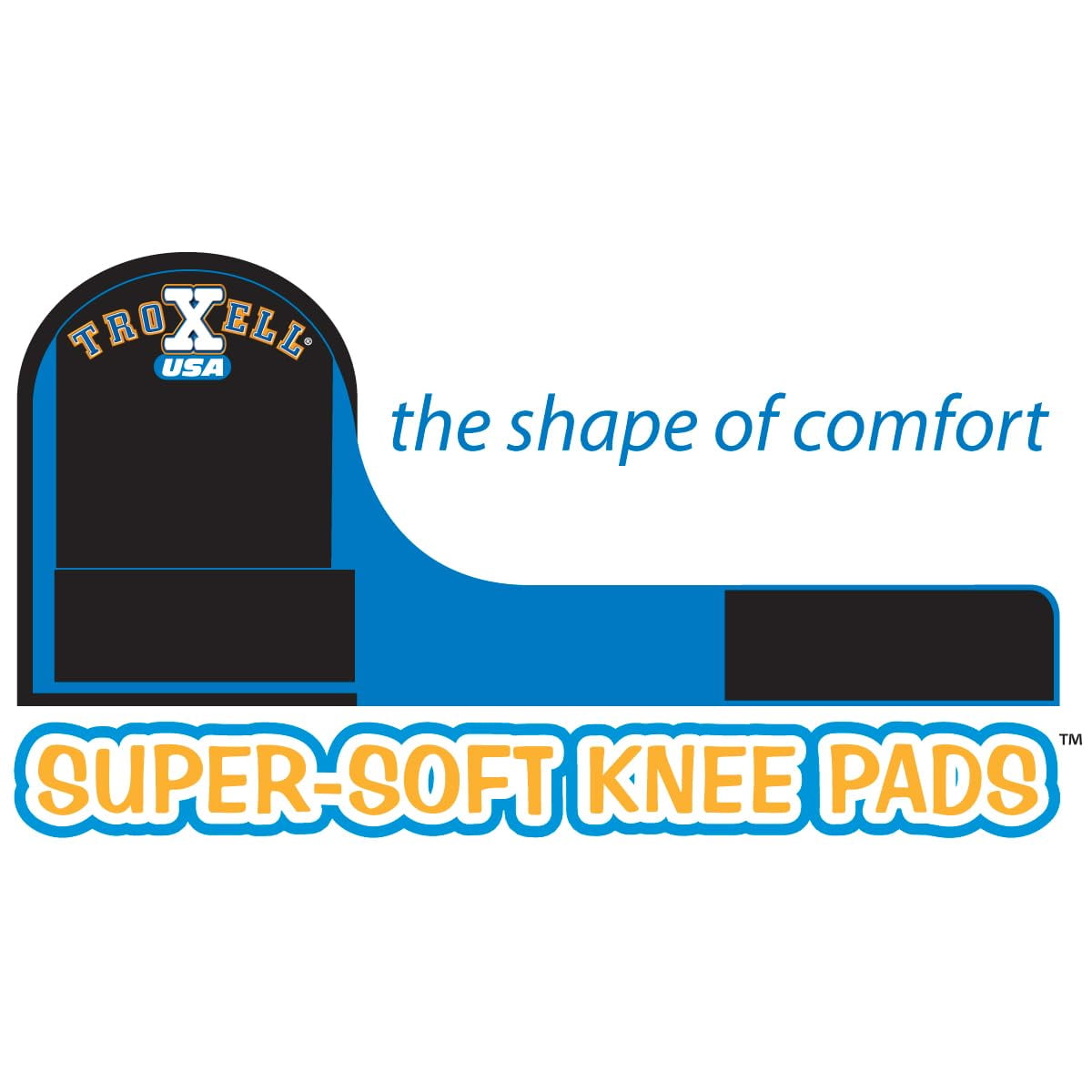 TROXELL USA SuperSoft Leatherhead Kneepads - (Large Size/Gray)