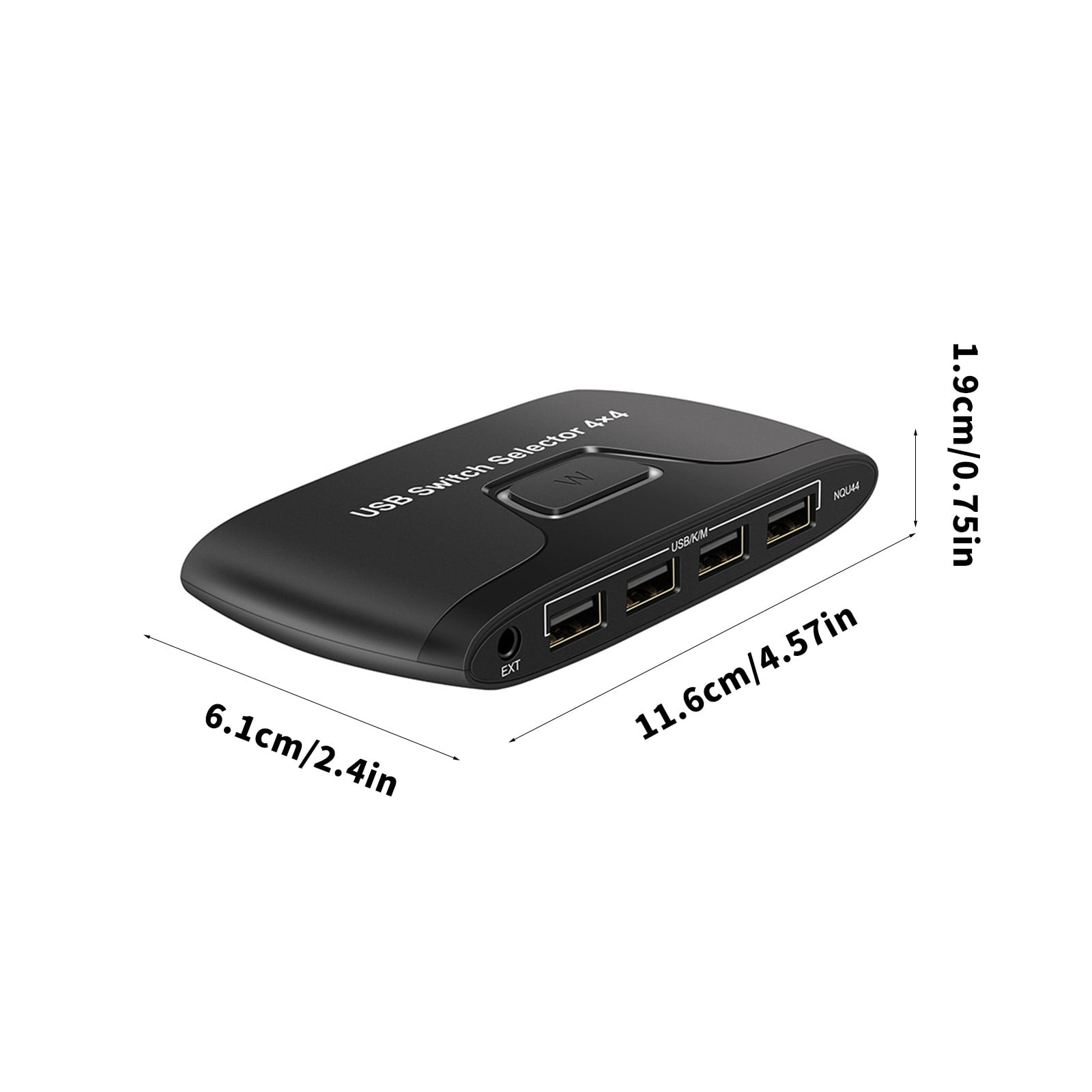 USB KVM Switcher Featuring 4 Input 4 Output Port for Seamlessly Keyboards Sharing Among Multiple Computers