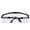 A, variant on EN166 Certified Safety Glasses, UV400 PC Impact Resistant Clear Lens, Windproof Dustproof Splashproof Sandproof Protective Goggles, Lightweight Black Frame Eyewear for Lab Construction Cycling DIY