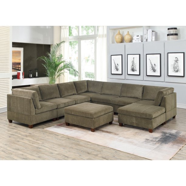 Radley Fabric Armless Apartment Sofa Baci Living Room