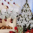 thumbnail image 5 of 1-10 piezas de ramas de agujas de pino de simulación navideña, adorno de árbol de Navidad de plástico, flores falsas, suministros de decoración para manualidades para fiestas en el hogar, 5 of 5