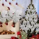 thumbnail image 5 of 1-10 piezas de ramas de agujas de pino de simulación navideña, adorno de árbol de Navidad de plástico, flores falsas, suministros de decoración para manualidades para fiestas en el hogar, 5 of 5