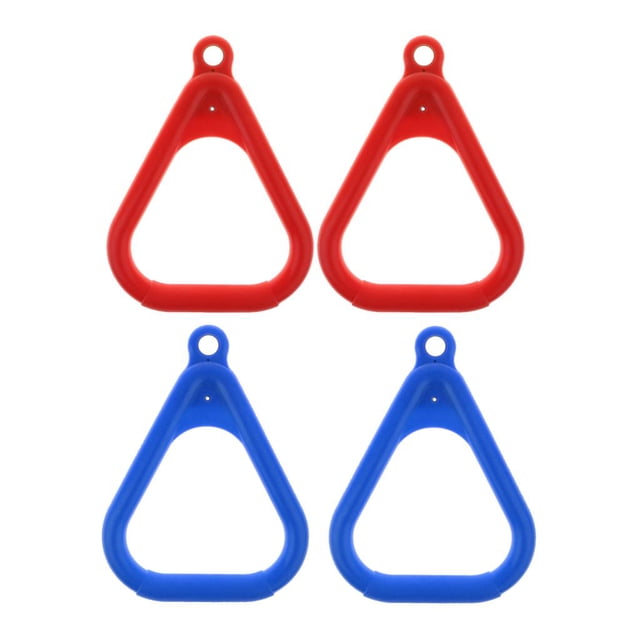 4x Anillos de Gimnasia Triangulares Yotijar Accesorios de Fitness Juguetes para columpios al aire libre