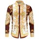 thumbnail image 1 of Camisa de solapa para fiesta de graduación, nueva moda, camisa de lujo de diseñador real, camisa informal ajustada de manga larga para hombre, estampado de cachemira para hombre, 1 of 6