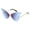 Blue, variant on Butterfly Rimless Sunglasses, Women Luxury Designer Oversized Sunglasses, 400 Gradient Gray