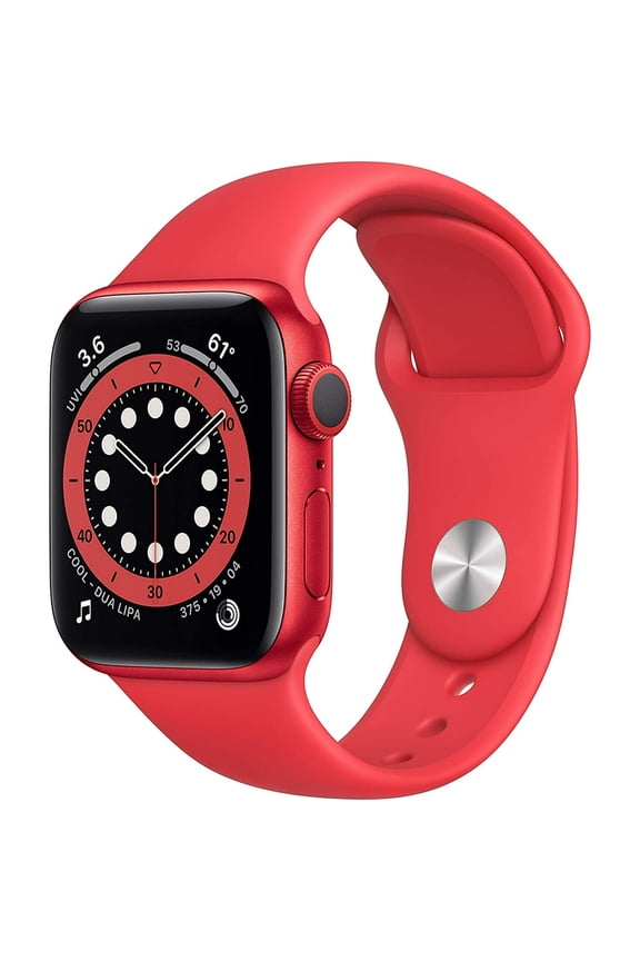 Restored Apple Watch Series 6 (GPS + Cellular, 40mm) - Red Aluminum Case - Red Sport Band (Refurbished)