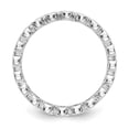 thumbnail image 2 of 14k White Gold Polished Size 7 Bezel-set 1/2 carat Diamond Complete Eternity Band, 2 of 6