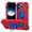 Red+Blue, variant on Dteck for iPhone 15 Case with Screen Protector (2 Packs), Military Grade Drop Protection Shockproof Protective Phone Case with Rotating Ring Stand for iPhone 15,Black