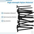 thumbnail image 3 of 150 Pcs Nylon Universal Cable Tie Buckle, Heavy Duty Self-Locking Zip Ties Holder with Pins & Buttons for Daily Repair and Fixing, 3 of 5