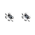 thumbnail image 1 of Yuarrent Ceiling Lights Indoor Light Home Hall Lamp Chandelier Luz cálida negra 2Conjunto, 1 of 6
