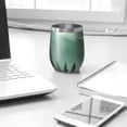 thumbnail image 3 of 12oz Stemless Wine Tumblers Misty Forest Landscape Vacuum Insulated Stainless Steel Travel Tumbler Cups Mug with Lid and Straw for Champaign,Cocktail,Beer with Cleaning Brush, 3 of 5