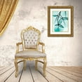 thumbnail image 3 of Koetsier, Albert 12x14 Gold Ornate Wood Framed with Double Matting Museum Art Print Titled - Teal Eucalyptus, 3 of 4