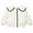 White, variant on WOLLED 3-11Y Girl's Cotton Doll Collar Jacket Kids Toddler Thickened Winter Jacket Tops Winter Coats Winter down Coats Embroidery Baita Snowsuit
