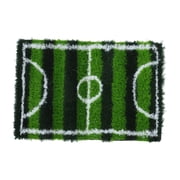 Raindrops Realistic Artificial Grass Turf Mat, Synthetic Lawn Carpet for Soccer Field, Kids Bedroom, Indoor & Outdoor Green Grass Mat