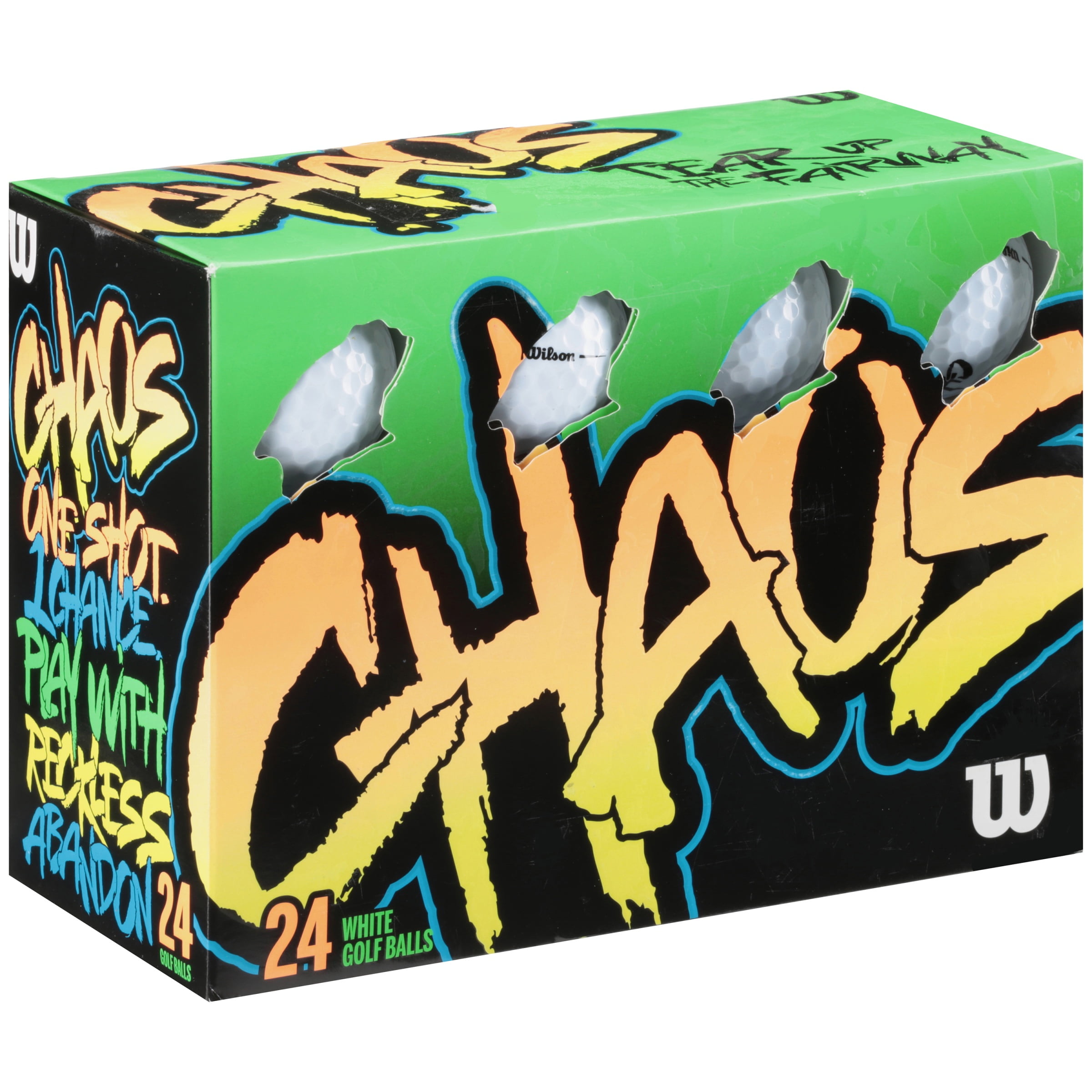 Wilson Chaos Golf Balls, 24 Pack