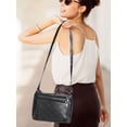 thumbnail image 6 of Gustave Crossbody Bag for Women Soft PU Leather Shoulder Handbag Purse Multi Pocket Waterproof Lightweight Everyday Satchel Messenger Bag with Adjustable Strap, 6 of 7