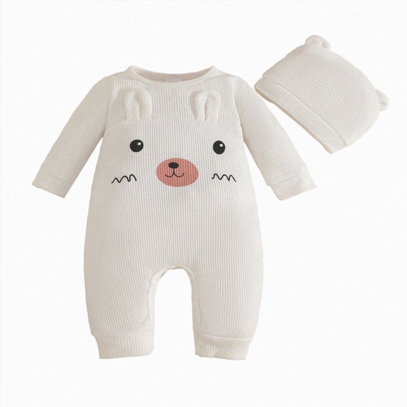 Baby Bodysuit Boy Girl Clothes Soft Newborn Infant Outfit Infant Baby Girl Outfit Bubble Romper Long Sleeve Newborn Toddler Vintage Clothes 9-12 Months