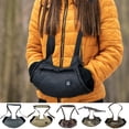 thumbnail image 1 of Hands Warmer Bag, Waterproof Soft And Comfortable with Zippered Pocket Cold Protection - Three-block Stripe Winter Electric Heated Skiing Gloves for Fishing Outdoor Camping, 1 of 8