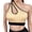 Yellow-w, variant on Sports Bras for Women One Shoulder Asymmetric Racerback Bra High Support Yoga Running Workout Seamless Bras for Women XL