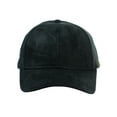 thumbnail image 2 of C.C Unisex Adjustable Faux Suede Precurved Bill Baseball Cap Hat - Black, 2 of 4