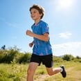 thumbnail image 2 of Adarl Boys Athletic Shorts Set 2 Piece Quick Dry Short Sleeve T-Shirt and Mesh Shorts Soccer Set Sizes 4-14 Years, 2 of 6