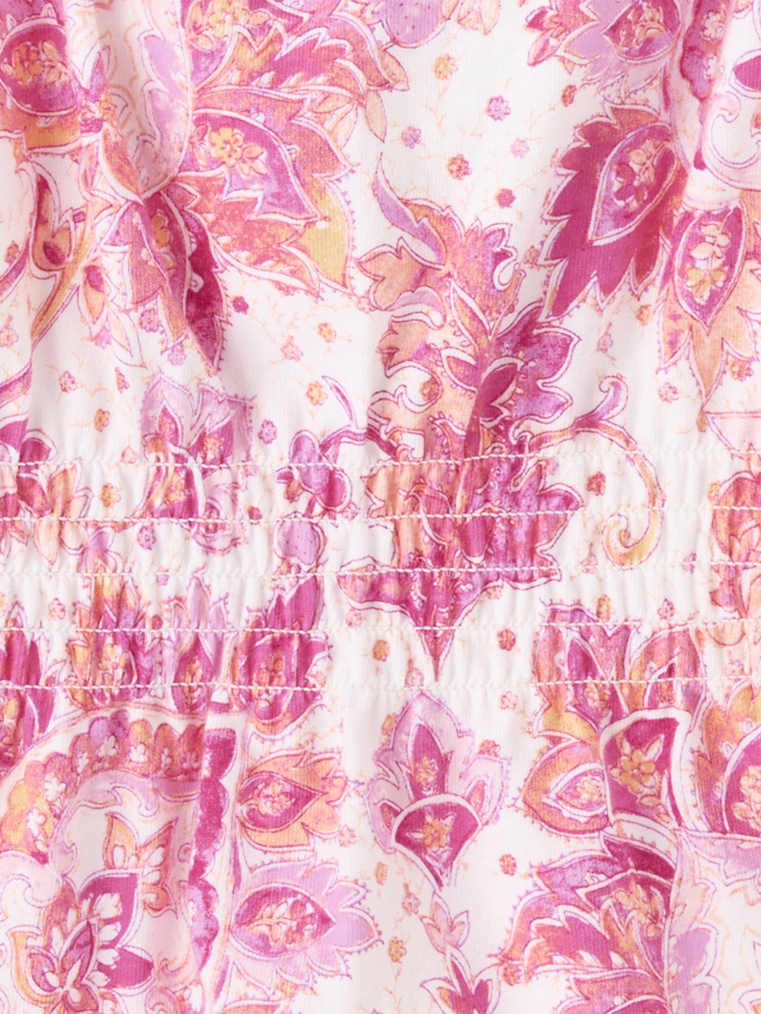 The Children's Place Girls Sleeveless Paisley Tassel Bow Shoulder Tank Top, Sizes XS-XXL