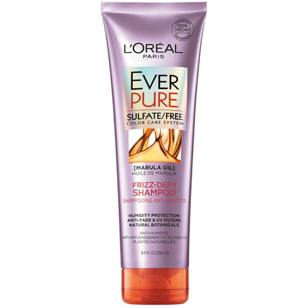 L'Oreal Paris EverPure Sulfate Free Frizz Defy Shampoo, 8.5 fl. (Best Anti Frizz Shampoo For Color Treated Hair)