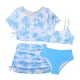 thumbnail image 2 of Traje de baño de 2 piezas para mujer, trajes de baño para mujer, traje de baño de verano estampado de dos piezas para niñas, conjunto de cuatro piezas de trajes de baño para niños, 2 of 7