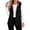 Black, variant on Stamzod Womens Vest Casual Hooded Sleeveless Fleece Lined Outerwear Vests Winter Coat with Pockets