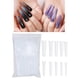 thumbnail image 3 of Lote de 500 uñas postizas de resina estilo bailarina largas con caja para bricolaje Transparente, 3 of 9
