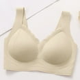 thumbnail image 5 of Yyeselk Women's Plus Size Wireless Bra Seamless Full Coverage Push Up Bra Anti Sagging Comfortable No Underwire Bras White XXL, 5 of 5